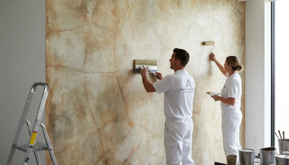 Professional faux painting and decorative wall finishes in Scottsdale, AZ home interior